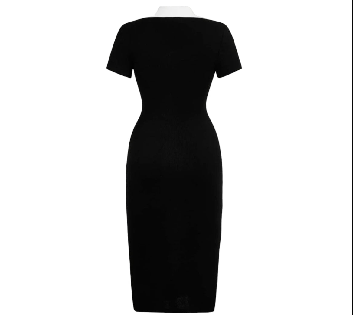 Black Collar Dress