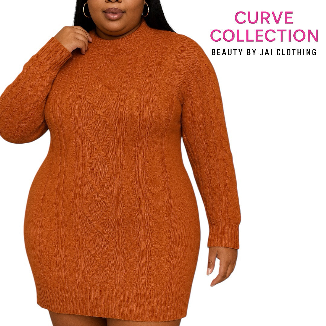 Honeycomb Sweater Dress