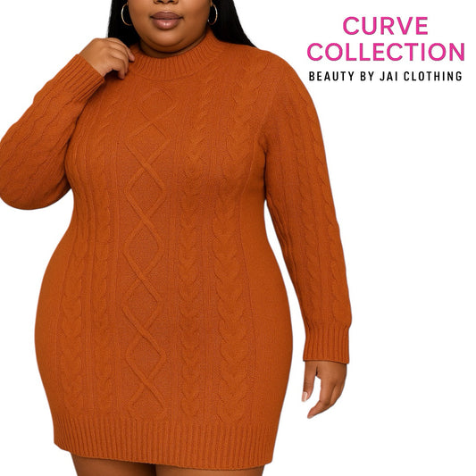 Honeycomb Sweater Dress