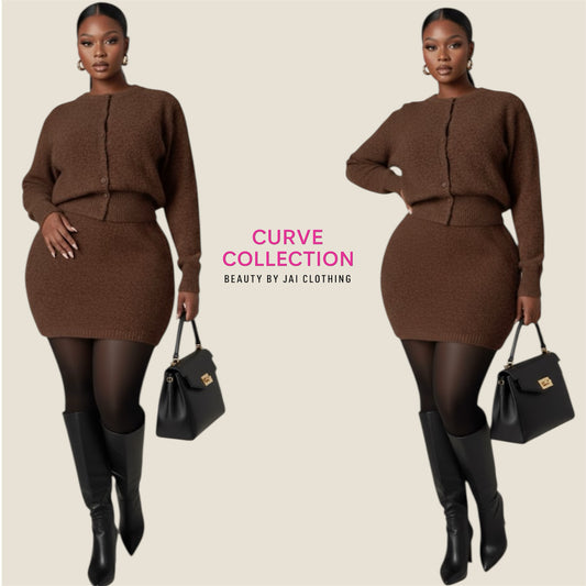 Brown Sugar Knit Set